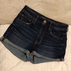 High-wasted Jean Shorts